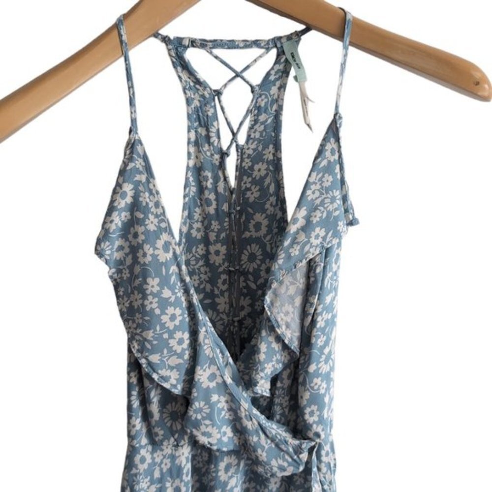 Urban Outfitters Kimchi Blue Sabina Ruffle Wrap Mini Dress - Picture 7 of 8